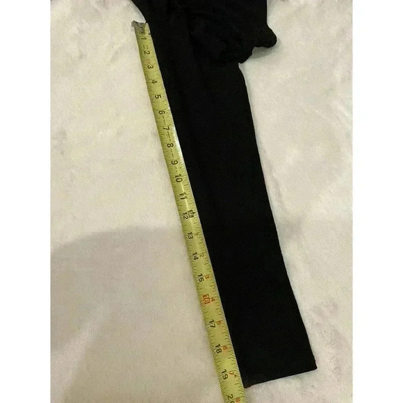 EILEEN FISHER BLACK VISCOSE JERSEY ASYMMETRICAL DRESS S SMALL KNIT MIDI NWOT - Picture 8 of 9